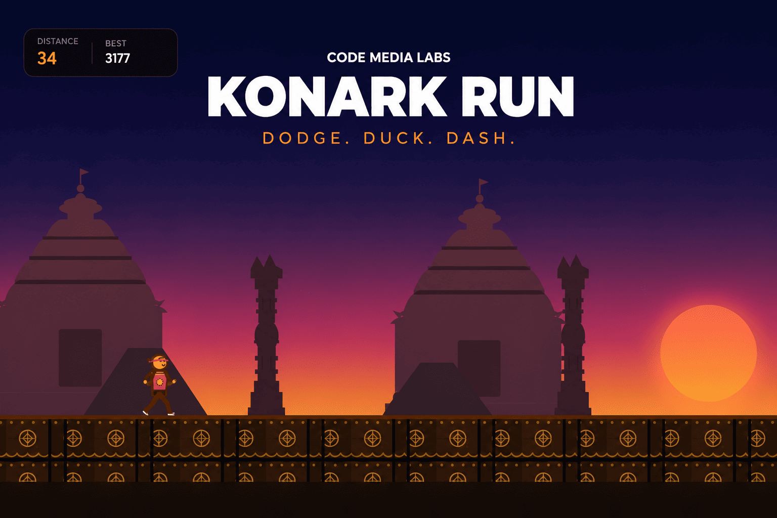 Konark Sun Temple Runner 2D Game