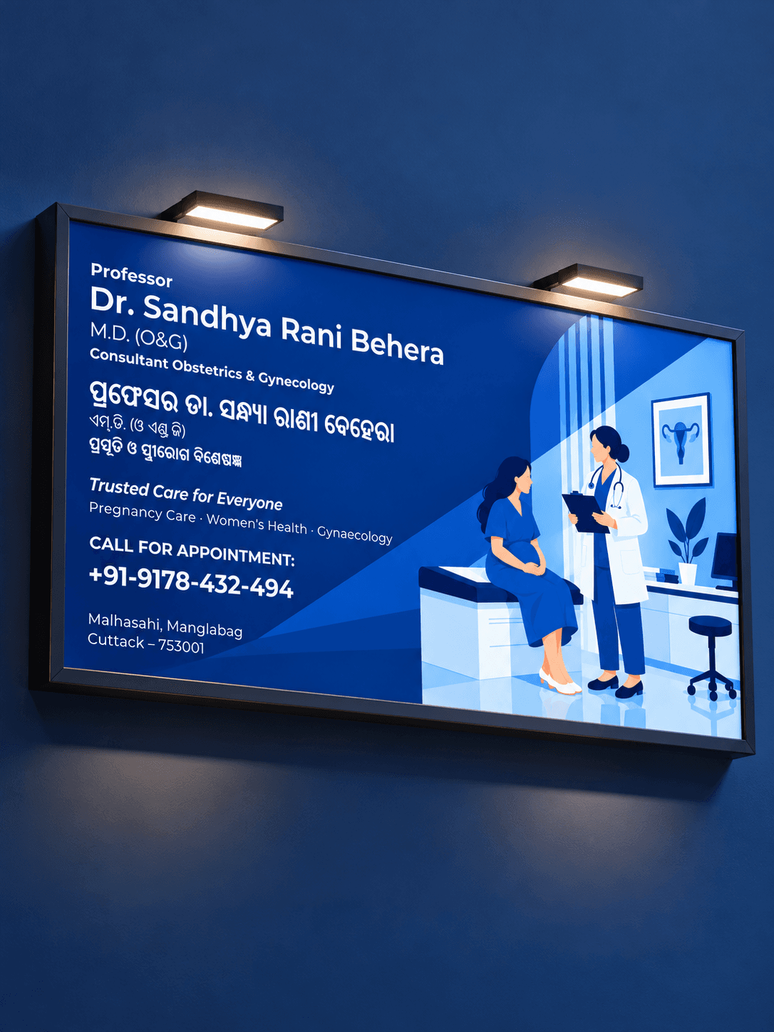 Illuminated Outdoor Chamber Signboard